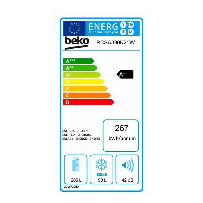 Хладилник с фризер Beko RCSA 330 K21W – отлично работещ – 270 лв.