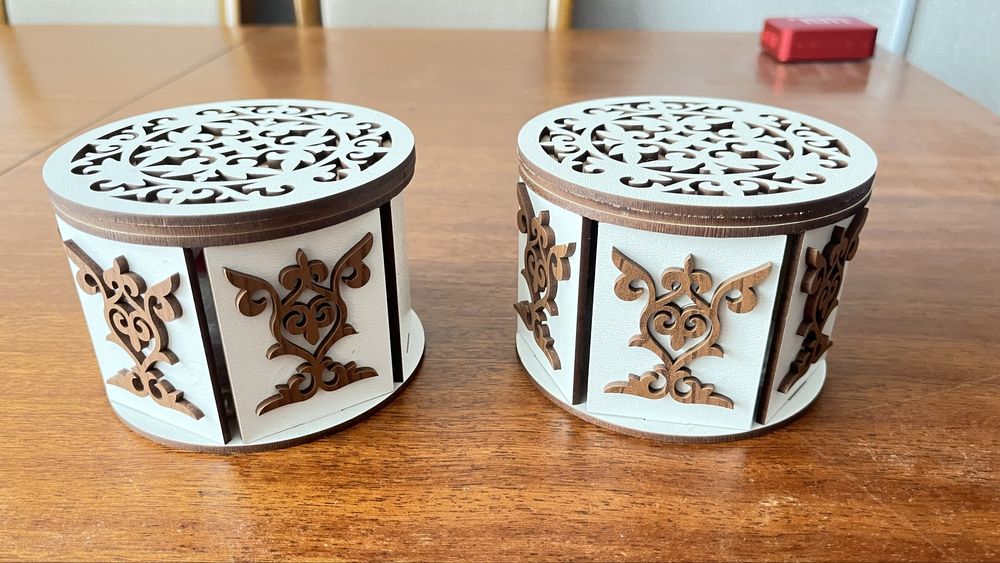 Шкатулки из дерева в национальном стиле