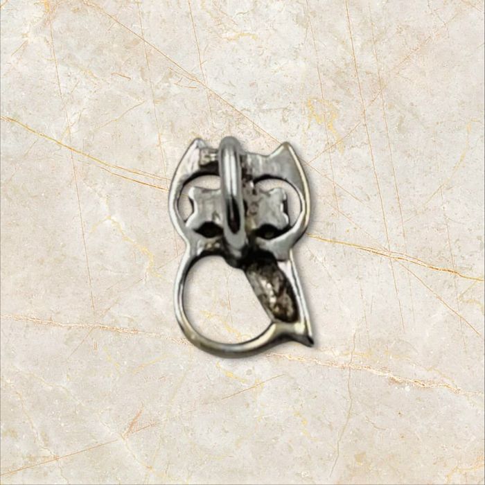 Златен талисман/висулка 14к бухал с диамантени очи