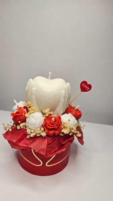 Букет от соеви свещи