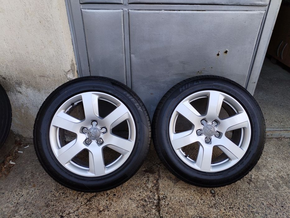 Jante Aluminiu Audi A6 C7 5x112 R17 +Anvelope Noi de Vară 225 55 R17