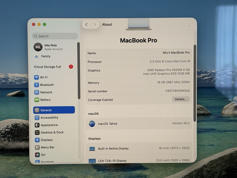 Vand MacBook Pro 16