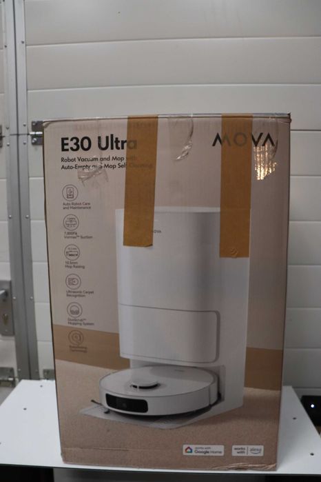 Прахосмукачка робот Dreame/Mova E30 Ultra, моп, автоматично изпразване