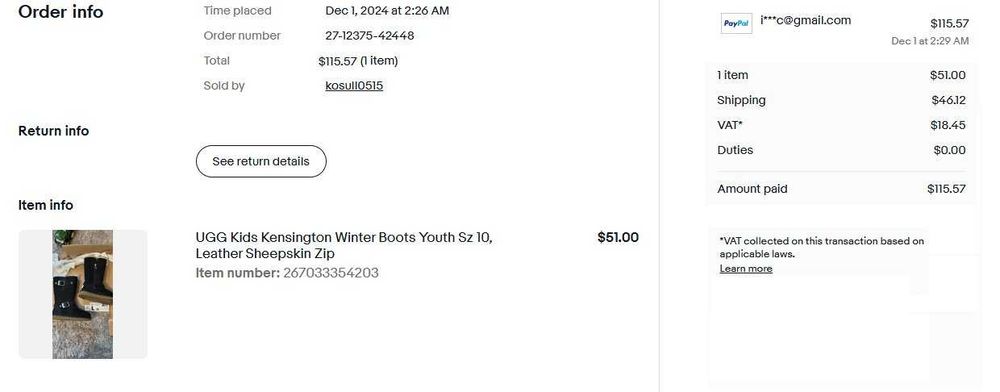 Vand UGG-uri ORIGINALE USA marimea 25 - 25 1/2, NOI, nepurtate
