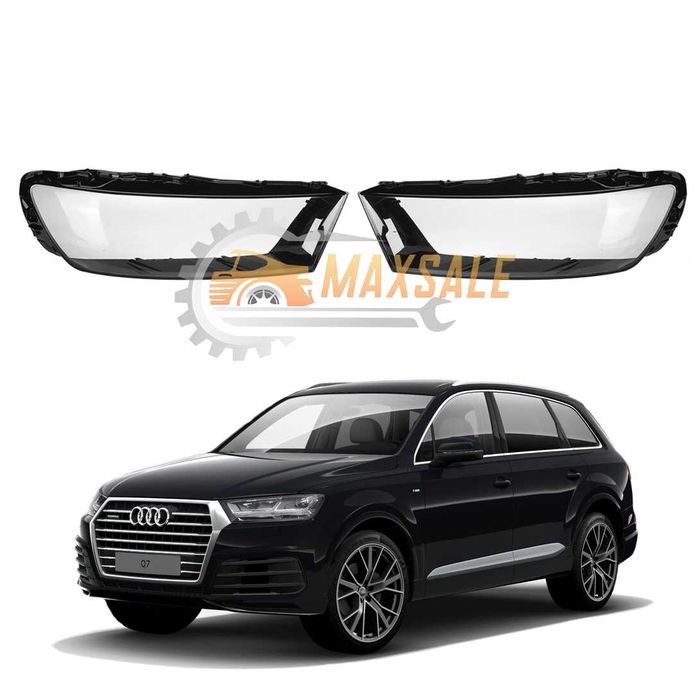 Капаци фарове Audi Q7 (17-20) фар ауди кю7 комплект стъкло джип