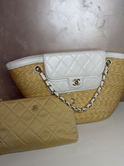 Плажна чанта Chanel + несесер