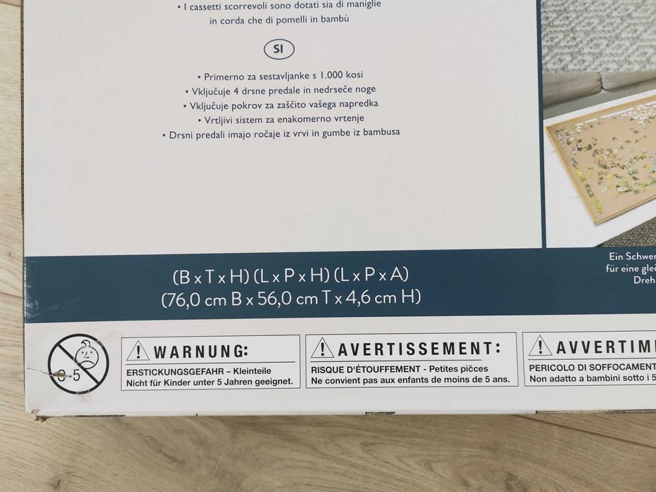 Masa rotativa din lemn Puzzle maxim 1000 piese