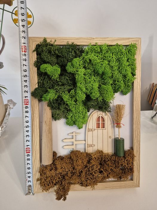 Tablou licheni stabilizati 30 cm x 20 cm