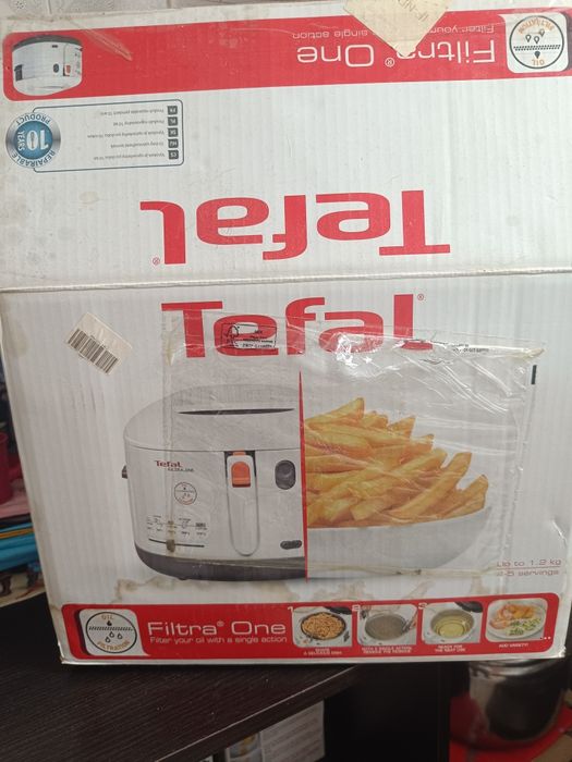 Friteuza Tefal FF162131 Filtra One, Termostat ajustabil, 1,2 kg, Alb
