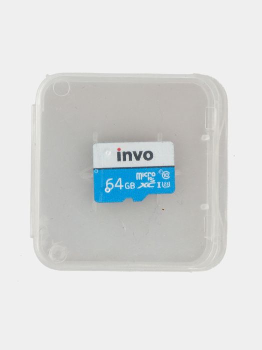 карта памяти microSD Invo объемом 64 ГБ 
Объем памяти