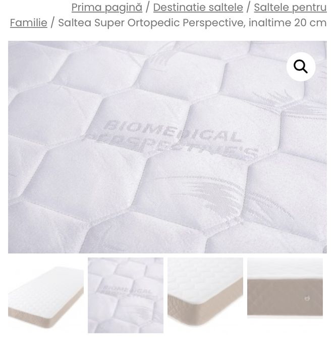 Saltea Super Ortopedic Perspective, inaltime 20 cm