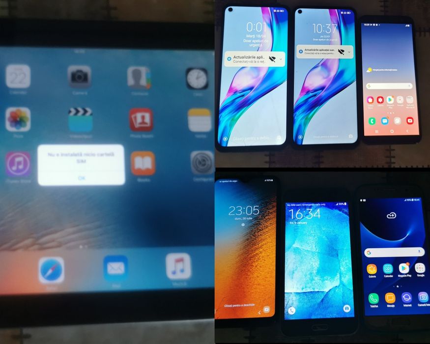 Vând câteva telefoane fisurate dar funcționale și un Ipad