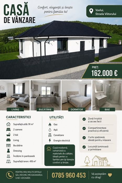 Casa de vânzare Vaslui, Str.Viitorului.