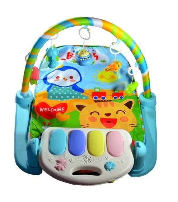 Saltea bebeluși cu pian si proiector 5 în 1 + telecomandă