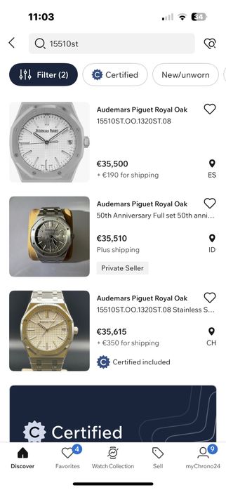 Audemars Piguet 2023 Acte si Cutie