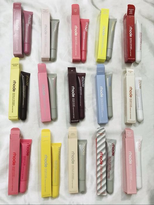 Оригинални Rhode Peptide Lip Tint / Treatment гланцове от САЩ – 9 € | Налични цветове | BESTIE промо + 2 гланца ПОДАРЪК