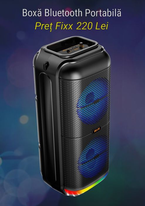Boxă Bluetooth cu Acumulator + Microfon
