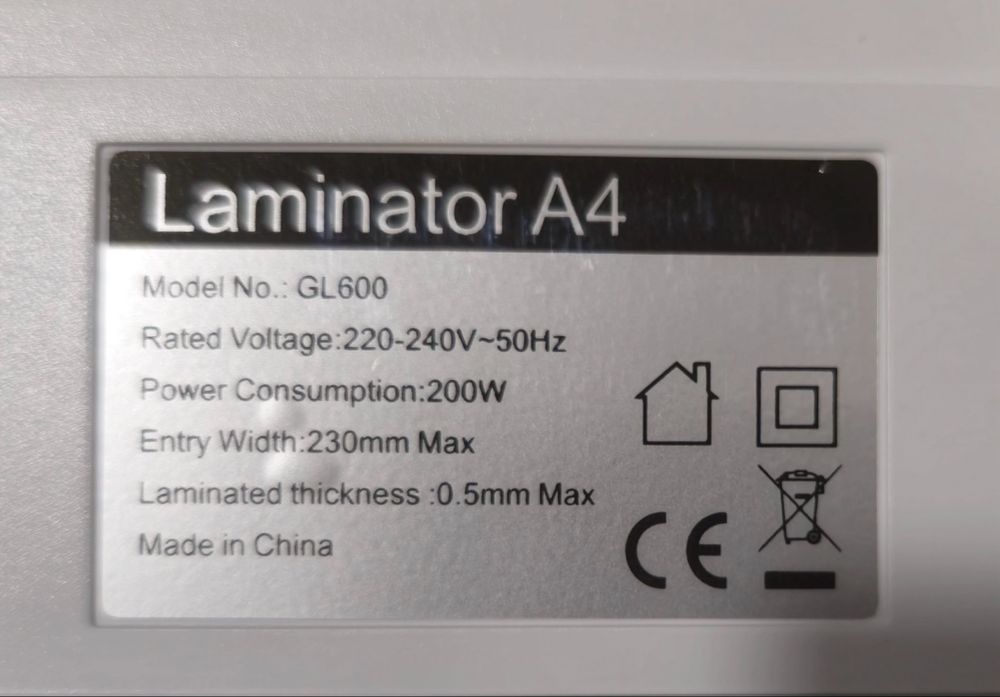 Laminator A4 xitoy / Ламинатор формата А4.