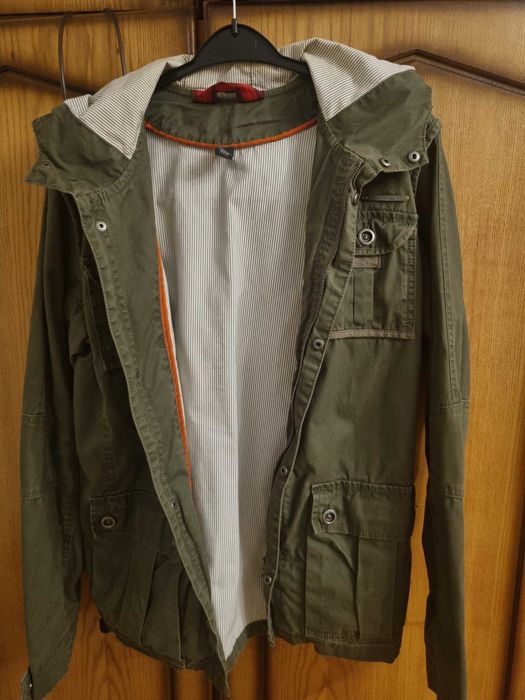 Vand geaca ZARA, baiat 164 cm inaltime, verde, bbc 100%