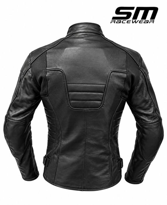 Geaca moto piele naturala SM Racewear Hiflow mărimea M, L, XL Nouă!