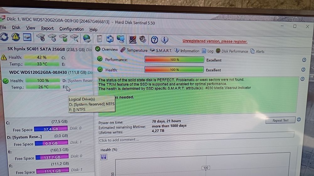 Ssd WD GREEN.  120gb