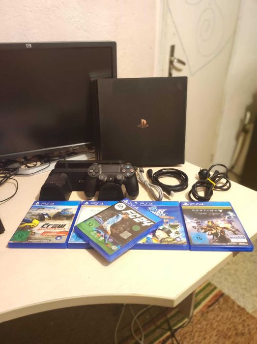 С ГАРАНЦИЯ 1Г Sony PlayStation 4 Pro PS4 1TB профилактиран и проверен