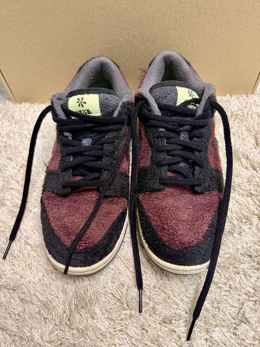 Nike Dunk Low Fleece Burgundy Crush size 40