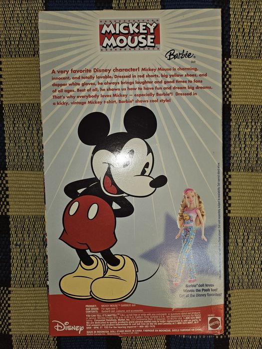 Барби Микки Маус с брелком