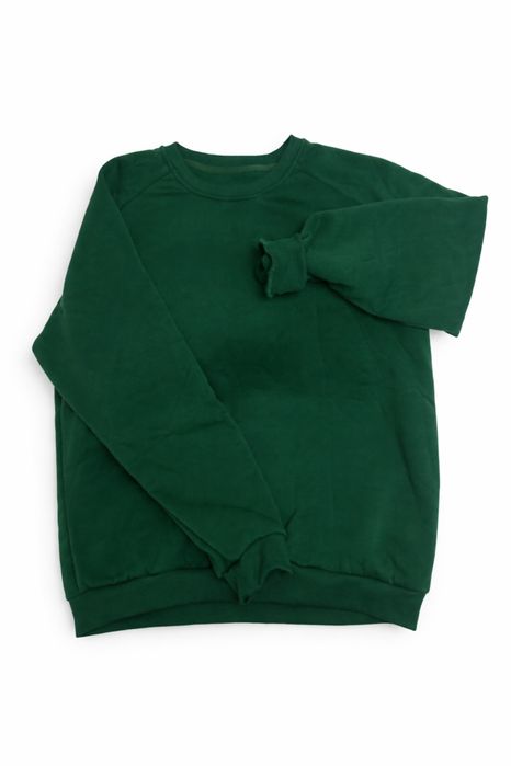 Зелёный тёплый свитшот (оверсайз)