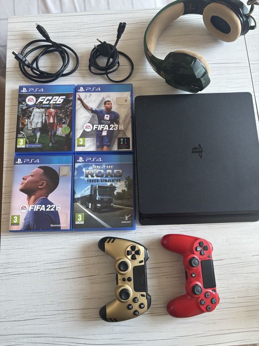 Ps4 , Два джойстика,4 Игри на диск,Geming Слушалки