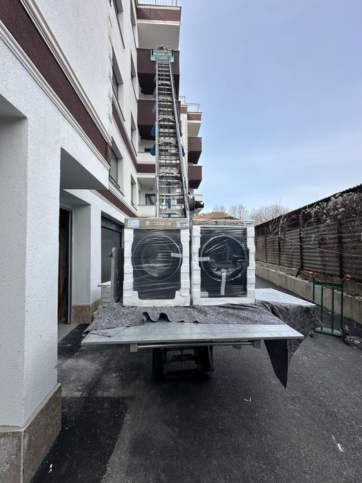 Качване на строителни материали Строителен Асансьор Мобилен Хаспел 30м