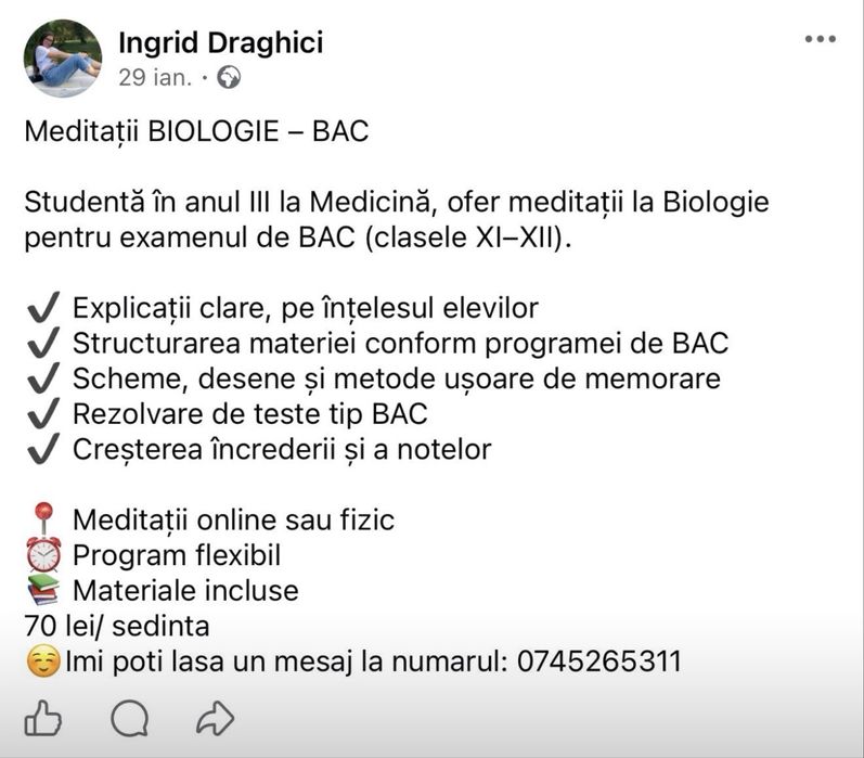 Meditatii bac biologie