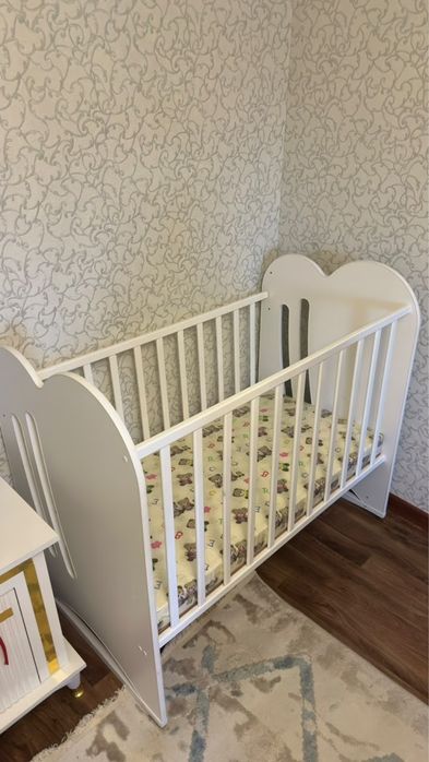 Манеж кровать балаға пайдаланылмаған