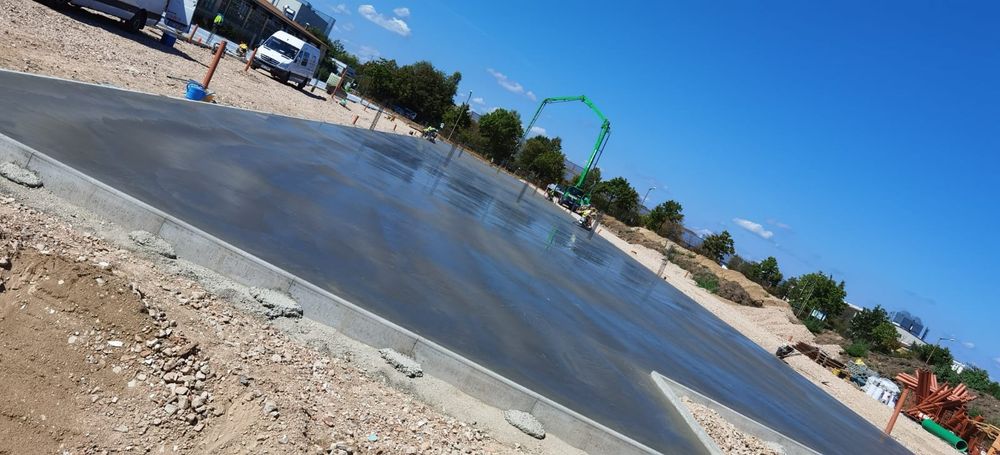 Turnare beton elicopterizat