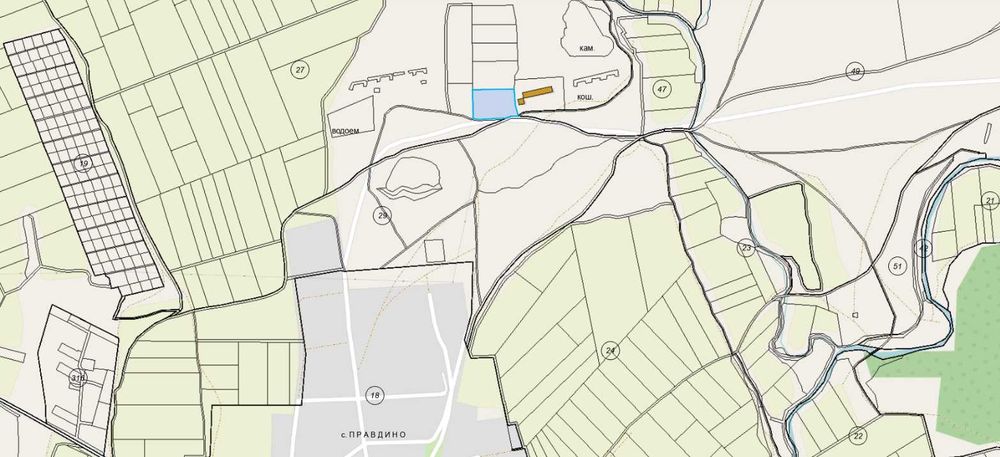 6.1 дка до ФЕРМА, 500 м. до регулация, ПЪТ/за ФЕЦ, Пчелин или Градина/