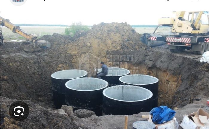 Копаем септик,туалеты,водопровод