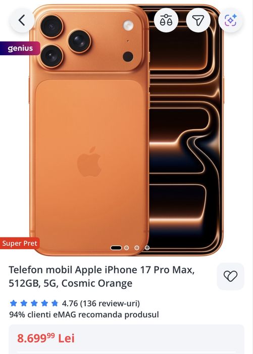 Iphone 17 pro max 512 GB