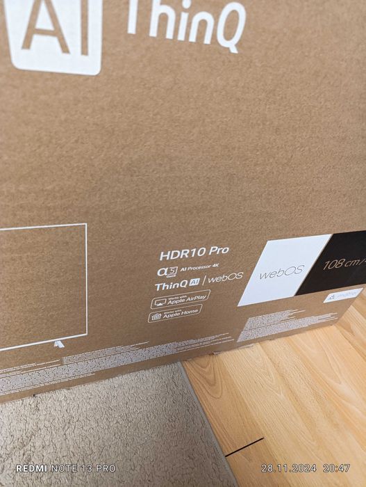 LG 43 инча смарт