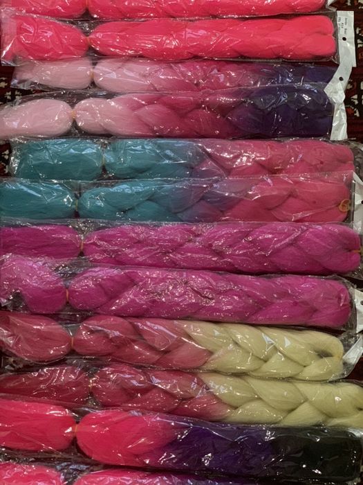 Каникалоны цветные косы