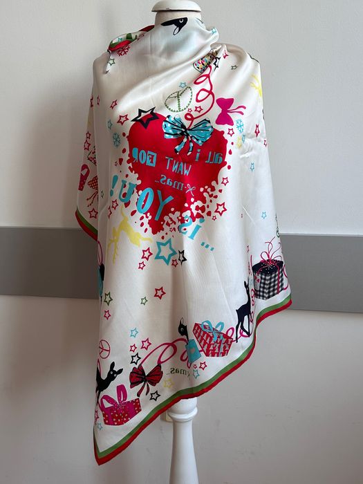 Codello silky scarf копринен цветен шал