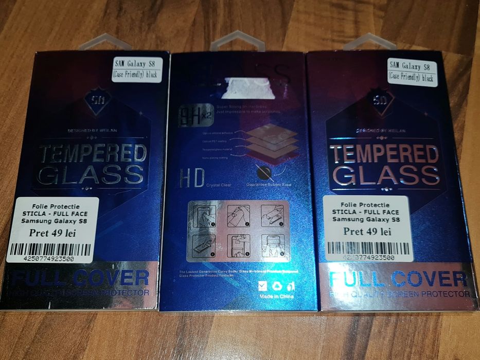 Folie sticla full cover originala Weilan Samsung Galaxy S8 G950