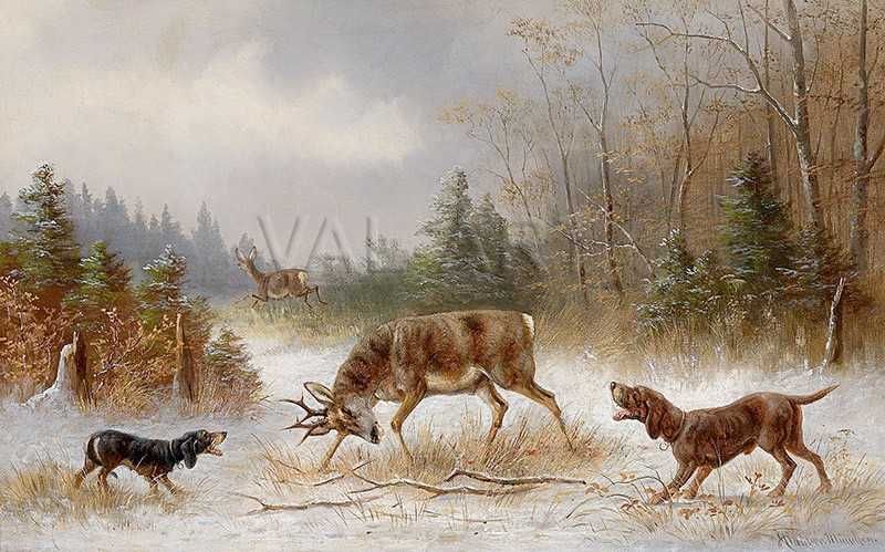 Репродукции на картини /ловни/ Мориц Мюлер (1841-1899)