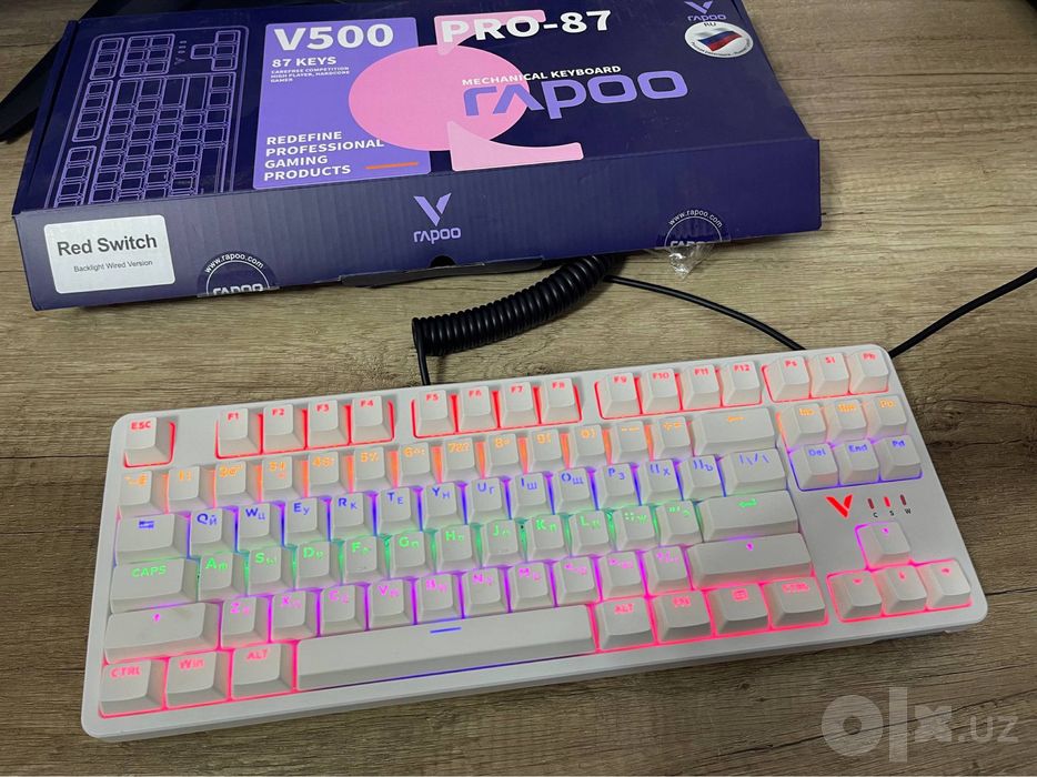 Klaviatura Rapoo v500 pro-87 mexanik Red switch