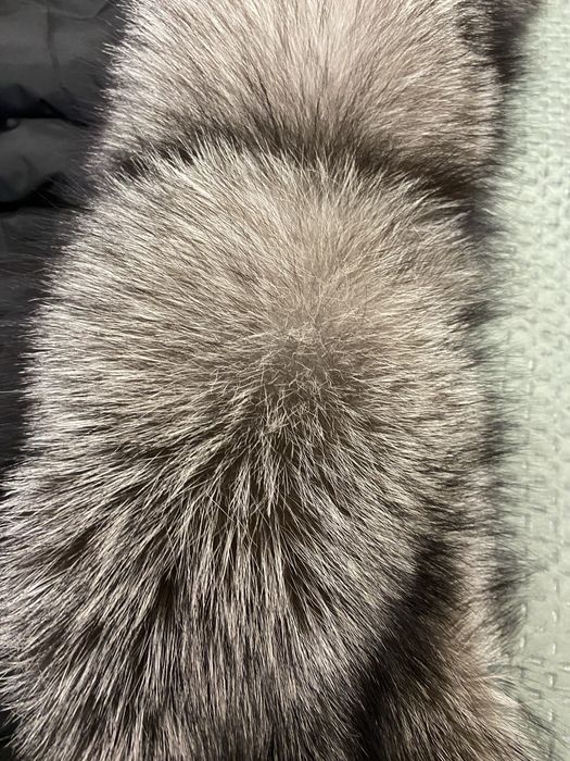 Geaca lunga cu blana naturala