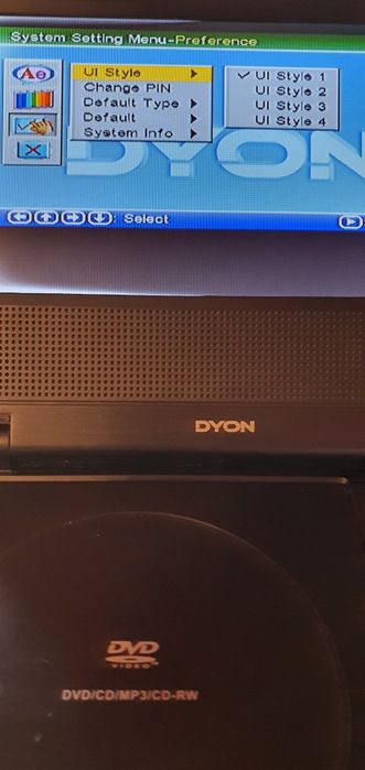 Dvd cu ecran Tv. DYON