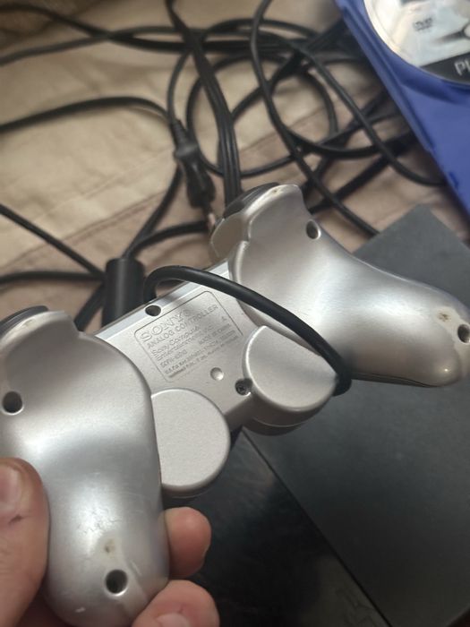 Playstation 2 ps2 joystick maneta sony jocuri quake 2 gran turismo