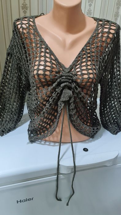 Кофта сетка с утяжкой ,расцветки