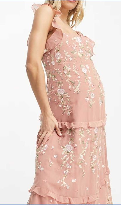 Rochie Roz Ocazie Gravide