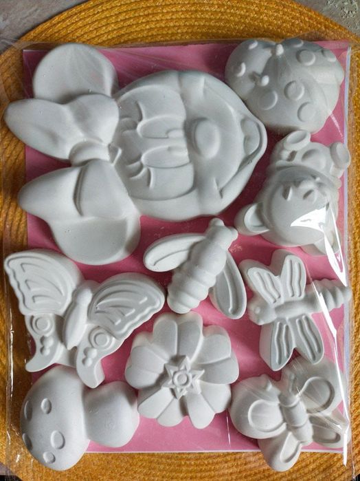 Фигурки раскраски для детского творчества из гипса