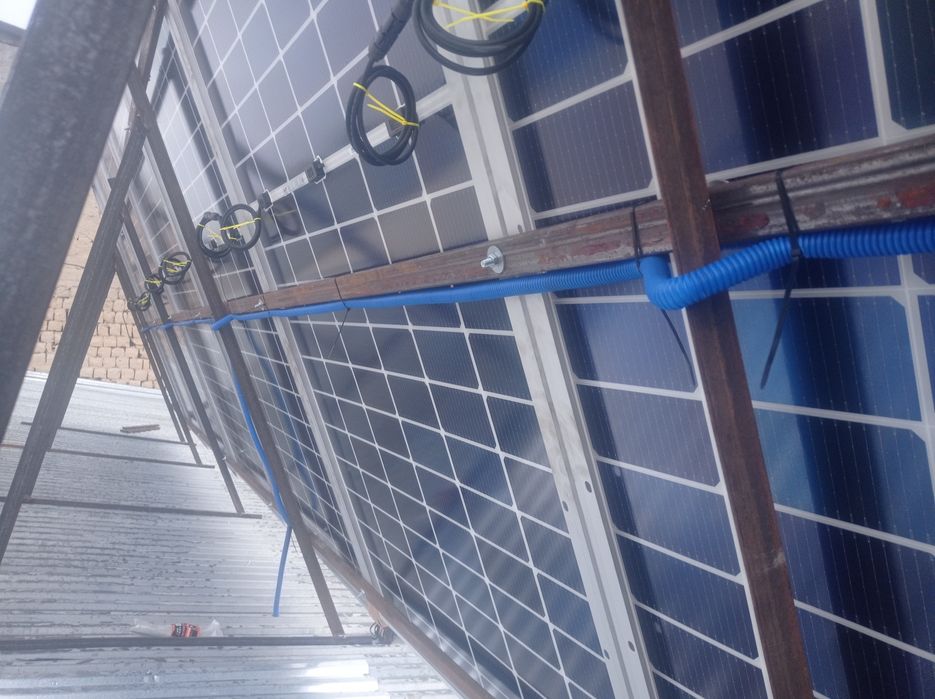 Солнечный панели установка